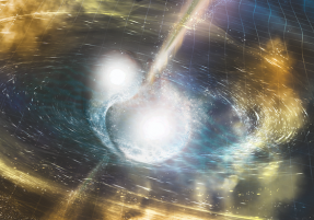 Artist's rendering of colliding neutron stars. Credit: NSF/LIGO/Sonoma State University/A. Simonnet